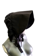 Zeige Bild Bäuerin Magd Kopfbedeckung Kolonialzeit Haube Mittelalter Larp victorian schwarz 2