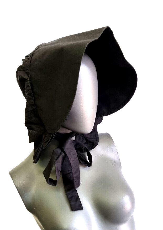 Bäuerin Magd Kopfbedeckung Kolonialzeit Haube Mittelalter  victorian bordeaux