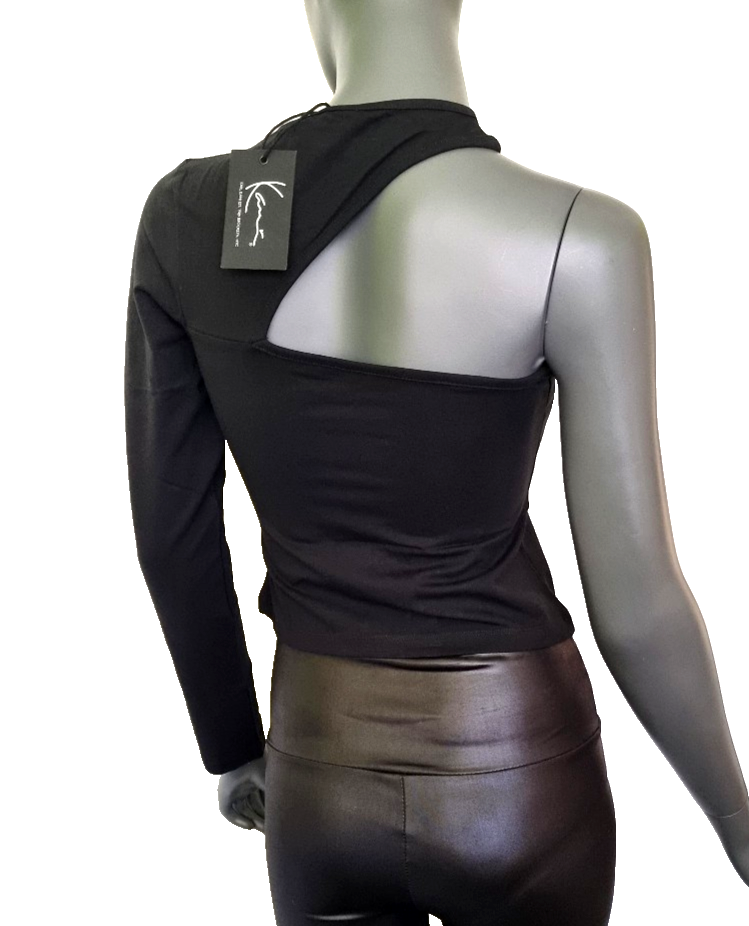 Karl Kani EinarmShirt Kurzshirt one shoulder Gr.M 36