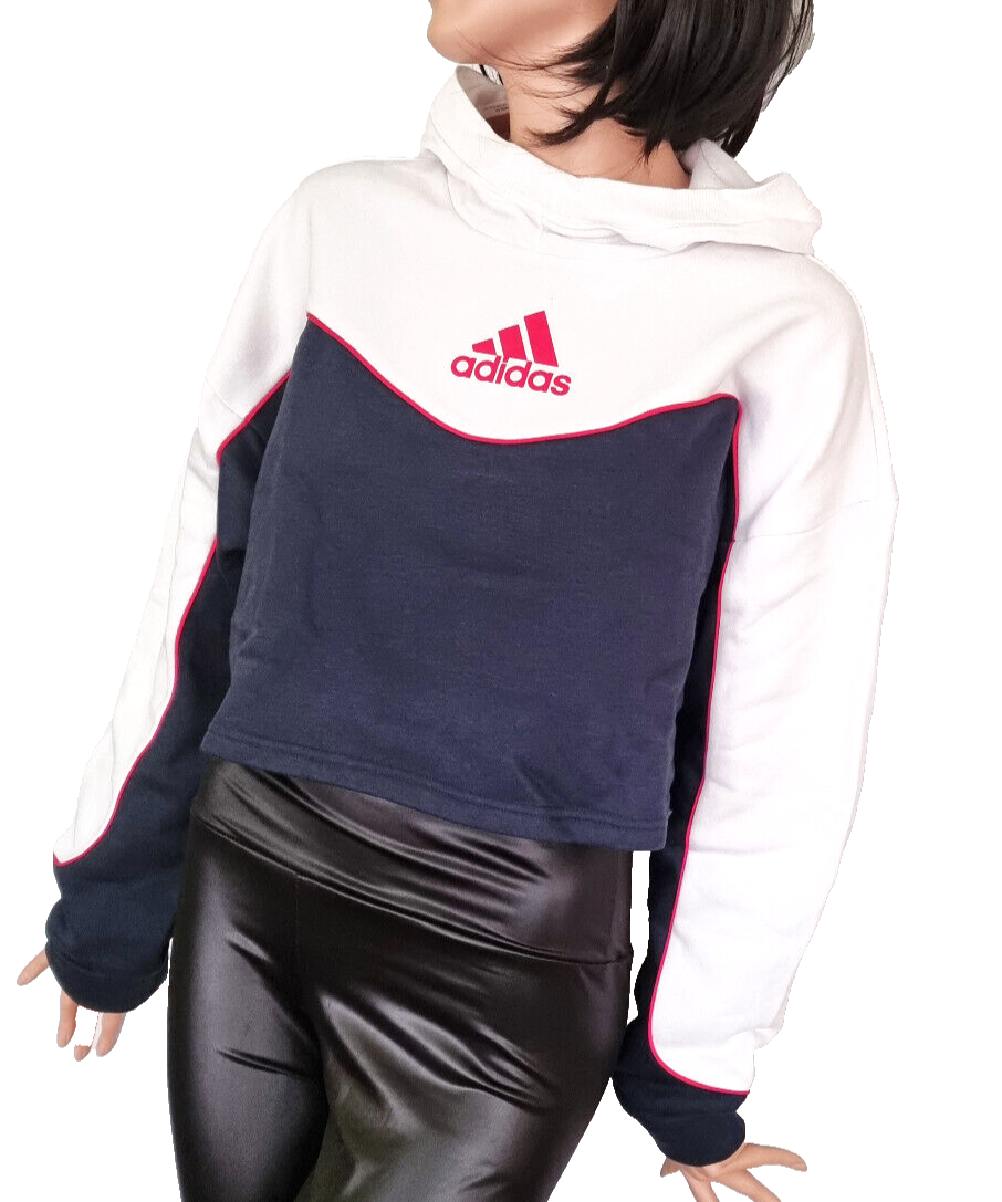 Adidas Sweatshirt Damen Cropped Hoodie Gr. 40/42