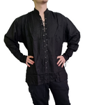 Zeige Bild Bäres Gothic Steampunk Vintage Pirat  Mittelalter Schnürung schwarz Gr.S/M 2
