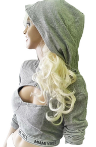 Sexy Cropped Hoodie bauchfrei Gr.38