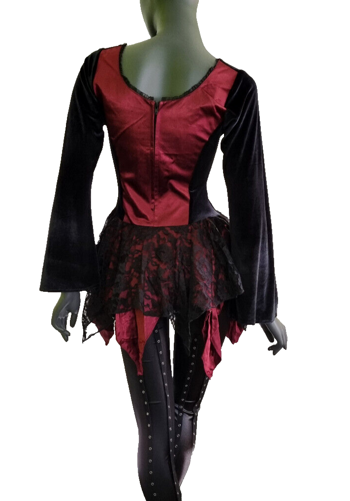 Bäres Corsagenkleid Spitze Gothic victorian Witch Zipfelkleid Gr.34/36