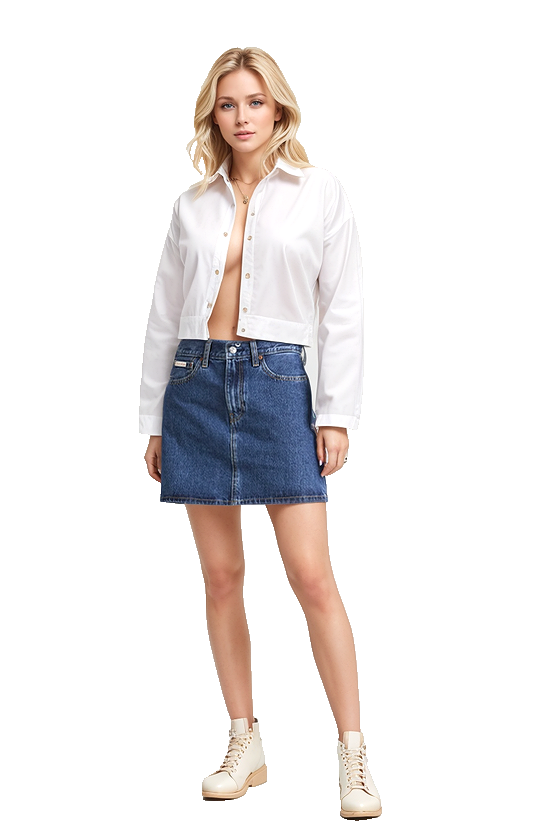 Calvin Klein HERO 90'S PACIFICO Jeansrock Minirock Gr.W34 / ca.44-46