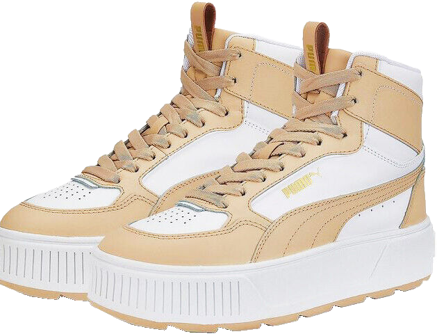 Puma Karmen Rebelle Plateau Sneaker beige weiss gold Gr.36