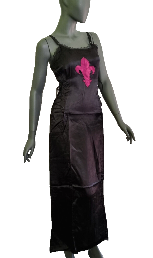 Bäres Kleid Mittelalter Gothic Larp Schnürung Maxikleid Lilie Gr.38