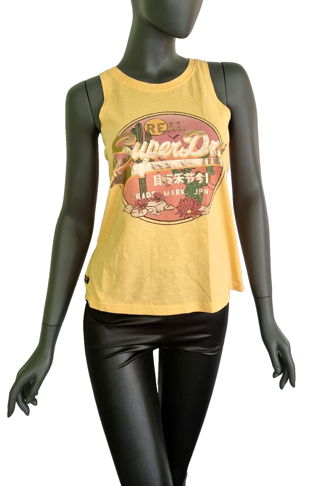 Superdry vintage narrative Top orange gold Gr.XL/42