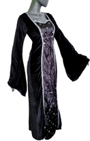 Zeige Bild Samtkleid Maxikleid fleur de Lis Mittelalter Gothic  schwarz Gr. 34-38 4