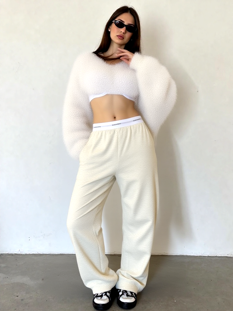 Calvin Klein Loungewar Chill Pants beige-grau lightweight Gr.XL