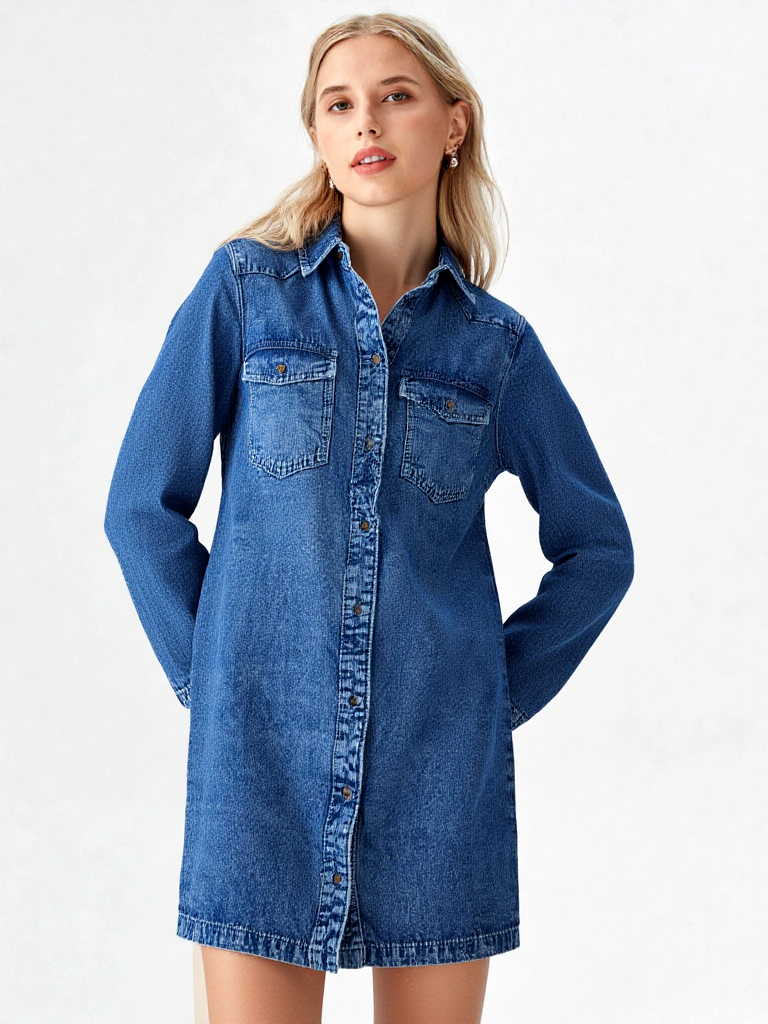 Noisy May JeansKleid New Signe Jeansjacke Gr.S