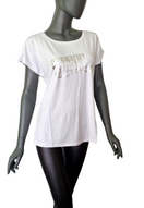 Zeige Bild Bruno Banani Longshirt relaxed silver print schneeweiss Gr.38 3
