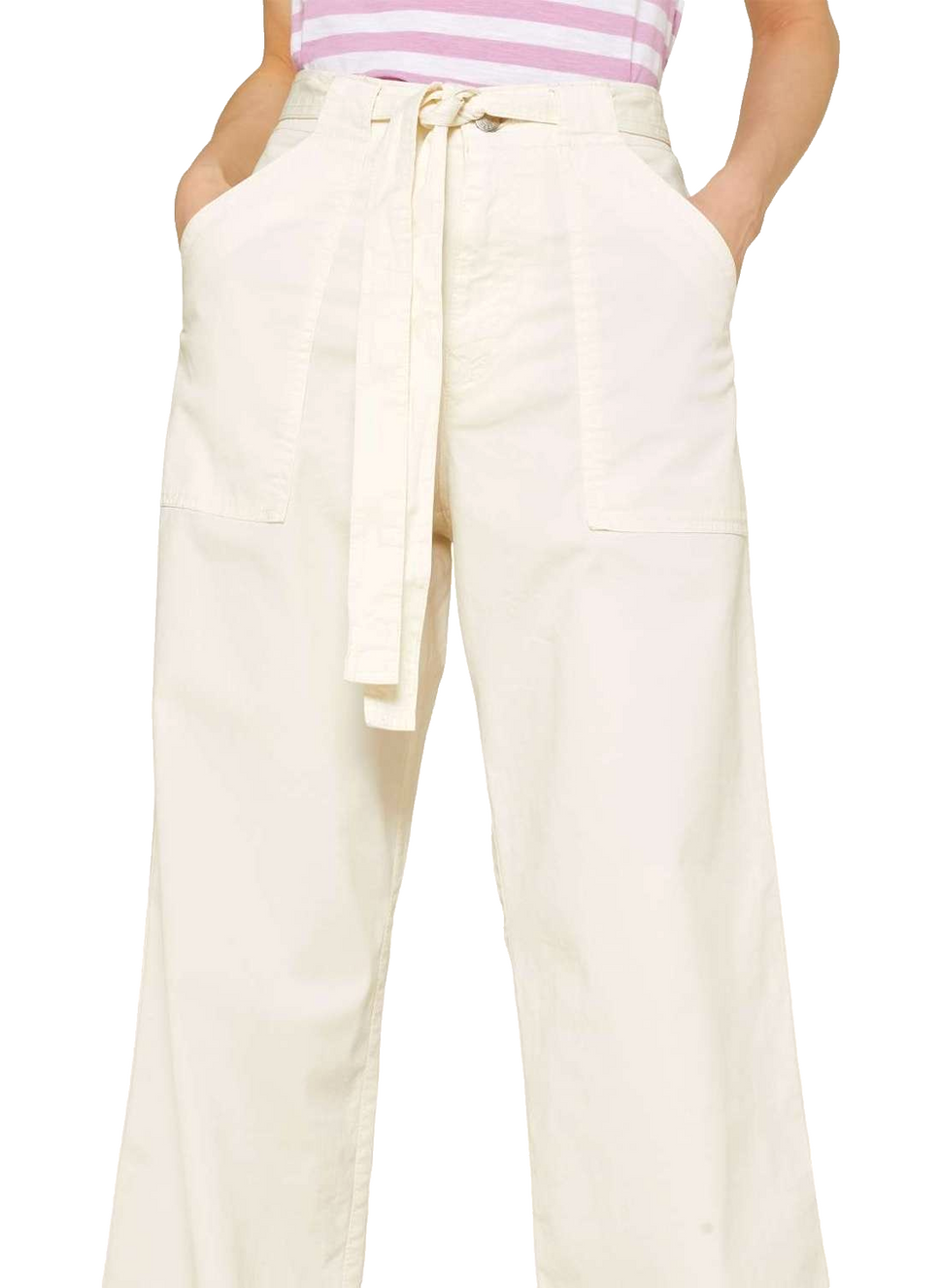 Boss Orange Better Boss Hose offwhite mit Gürtel Gr.34