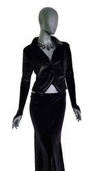 Zeige Bild Bäres Blazer Edwardian Gothic Victorian Samtjacke Stulpenärmel bordeauxGr. 36/38 3