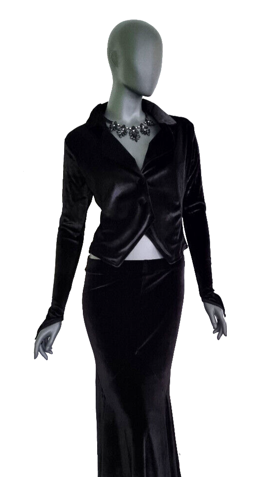 Bäres Blazer Edwardian Gothic Victorian Samtjacke Stulpenärmel bordeauxGr. 36/38