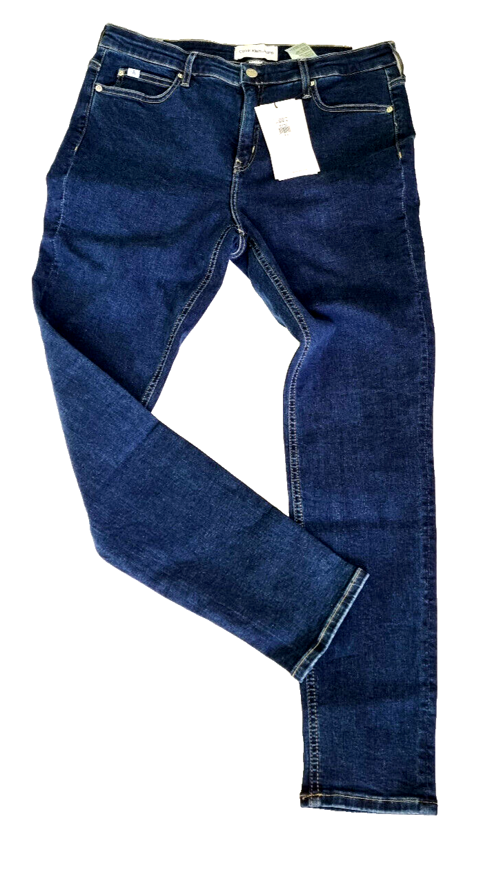 Calvin Klein Mid Rise Skinny Jeans dunkelblau Gr. W33 L30