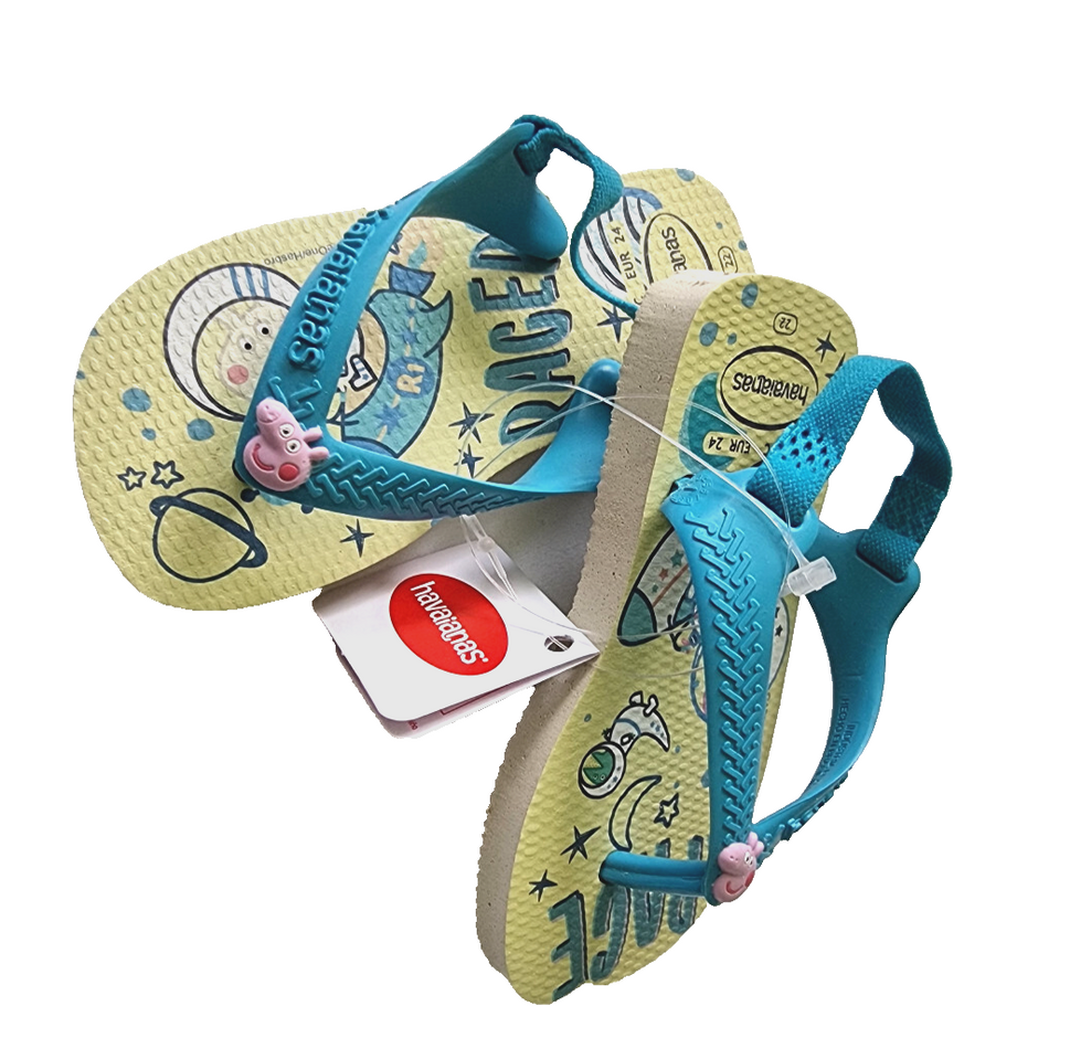 Havaianas Flip Flop Sandale Peppa Wutz Weltraum Gr.22