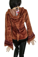 Zeige Bild Gugel Zipfeljacke Samt Vintage Look Goa Ethno Gothic Medieval Hippie Gr.34/36 3
