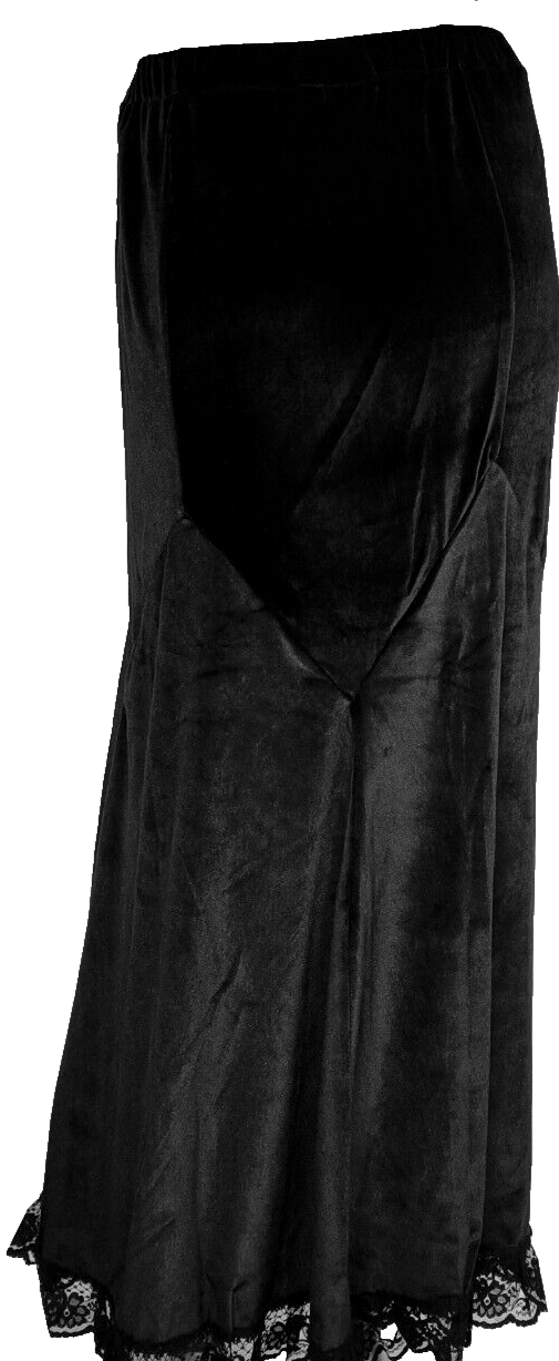 Maxirock Samtrock  Corsagenrock Gothic Witch Punk Larp  Gr.34/36 kleine 38