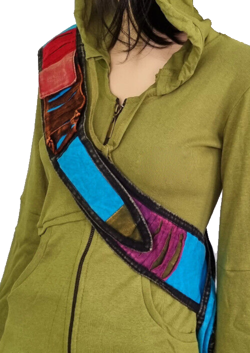 Patchwork Beutel Schultertasche unisex ShoulderBag Razor Cut Nepal Ethno Hippie