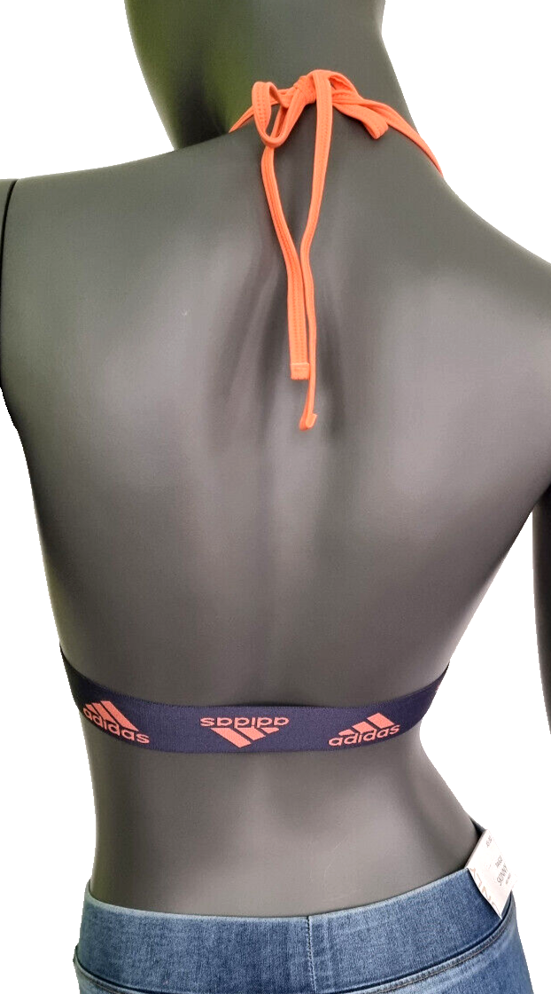 Adidas Neckholder Bikini Set HR4397 orange blau  Gr.XS