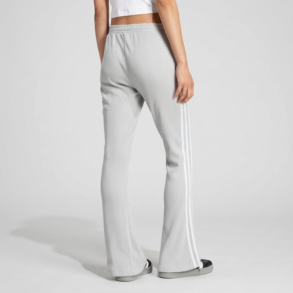 Adidas Waffle Pants grau weiss flare Gr.S/34/36