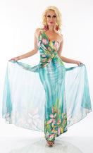 Zeige Bild Jenny Fashion Longdress Maxikleid  Schleppe Gr.34/36 4