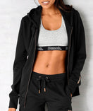 Zeige Bild Bench Sweatjacke Kapuze schwarz kupfer Loungejacket Gr.40-50 3