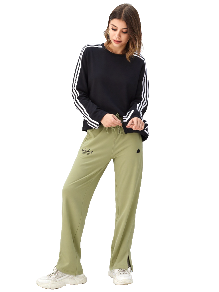 Adidas Signature Graphic Sweathose grün loose fit Gr. 42