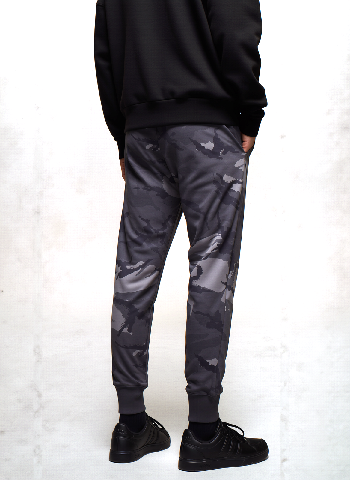 Adidas Seasonal Essentials Camouflage Pants Dark Grey