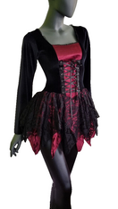 Zeige Bild Bäres Corsagenkleid Spitze Gothic victorian Witch Zipfelkleid Gr.34/36 4