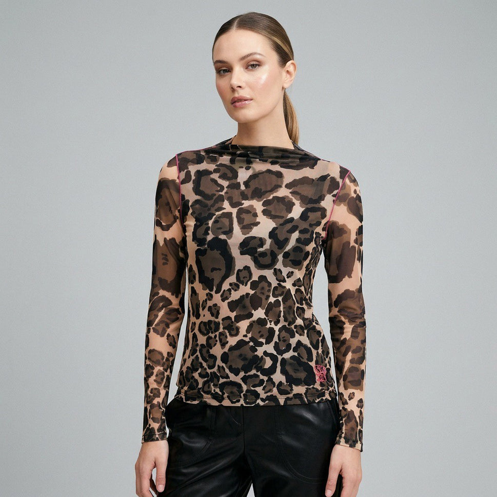 Sportalm Kitzbühel Blusen-Shirt Tamarin Leopard Gr.44