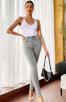 Zeige Bild Tommy Hilfiger Sophie High super skinny Jeans grau W28  L32 2