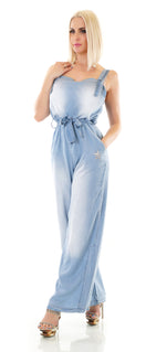 Zeige Bild New Collection Italy Sommeroverall Strandoverall Wide Leg Latzhose Gr.36/38 2