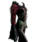 Zeige Bild Samt Carmenbluse Mieder Spitze viktorian Barock Gothic Punk Corsagenbluse 34/36 2