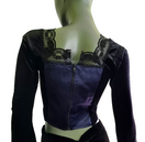 Zeige Bild Corsagentop  Gothic Punk Medieval Victorian blau Gr. 36/38 4
