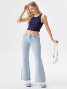 Zeige Bild Tommy Hilfiger Sophie Low Flare hellblau Bootcut W32-L30 2