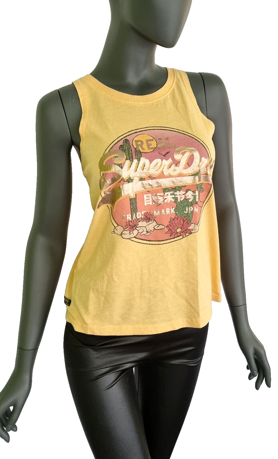 Superdry vintage narrative Top orange gold Gr.XL/42