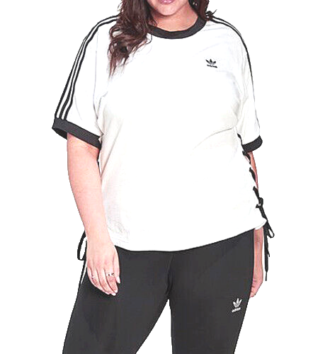 Adidas Lace-Up Shirt Schnürung  Baumwolle HK5097 Gr. 3X