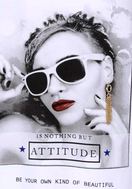 Zeige Bild Print-Shirt Diva Print mit Strasskette Gr.36 3