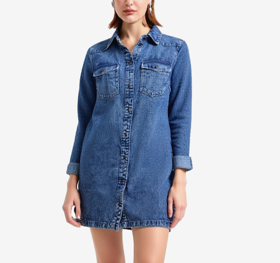 Noisy May JeansKleid New Signe Jeansjacke Gr.L/40