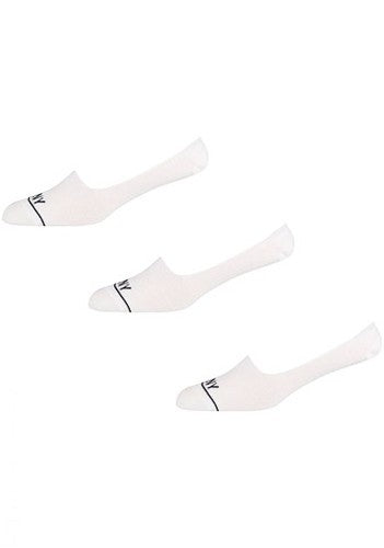 DKNY 3 Paar Herren Socken no show socks Footies weiss Gr.40-45