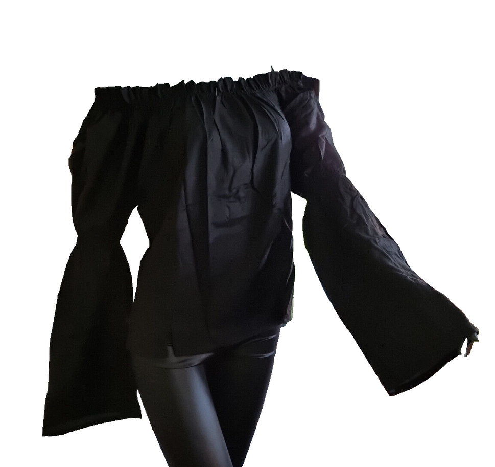 Mittelalter Gothic Pirat Larp Carmen-Bluse bordeaux Gr.38-42