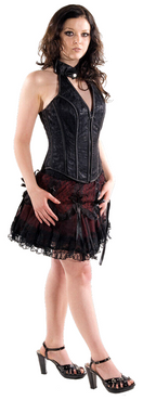Zeige Bild Neckholder Corsagen-Top Rockabilly Gothic Party Gr. 36/38 2