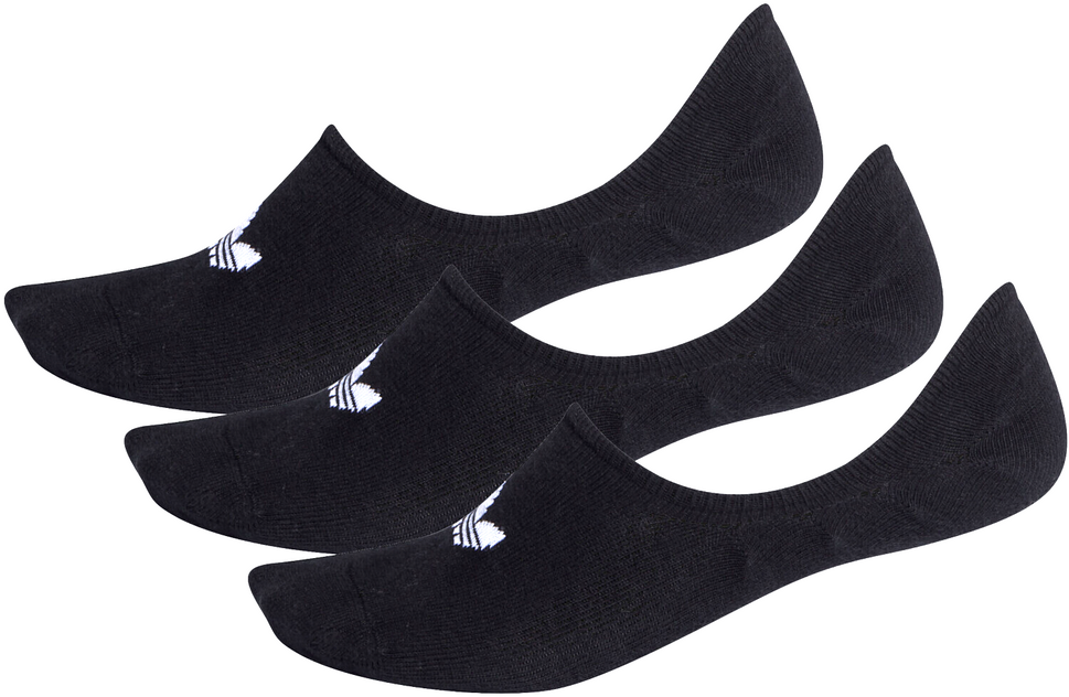 3x Adidas Kurzsocken no show socks schwarz Füßlinge unisex Gr.S,M,L