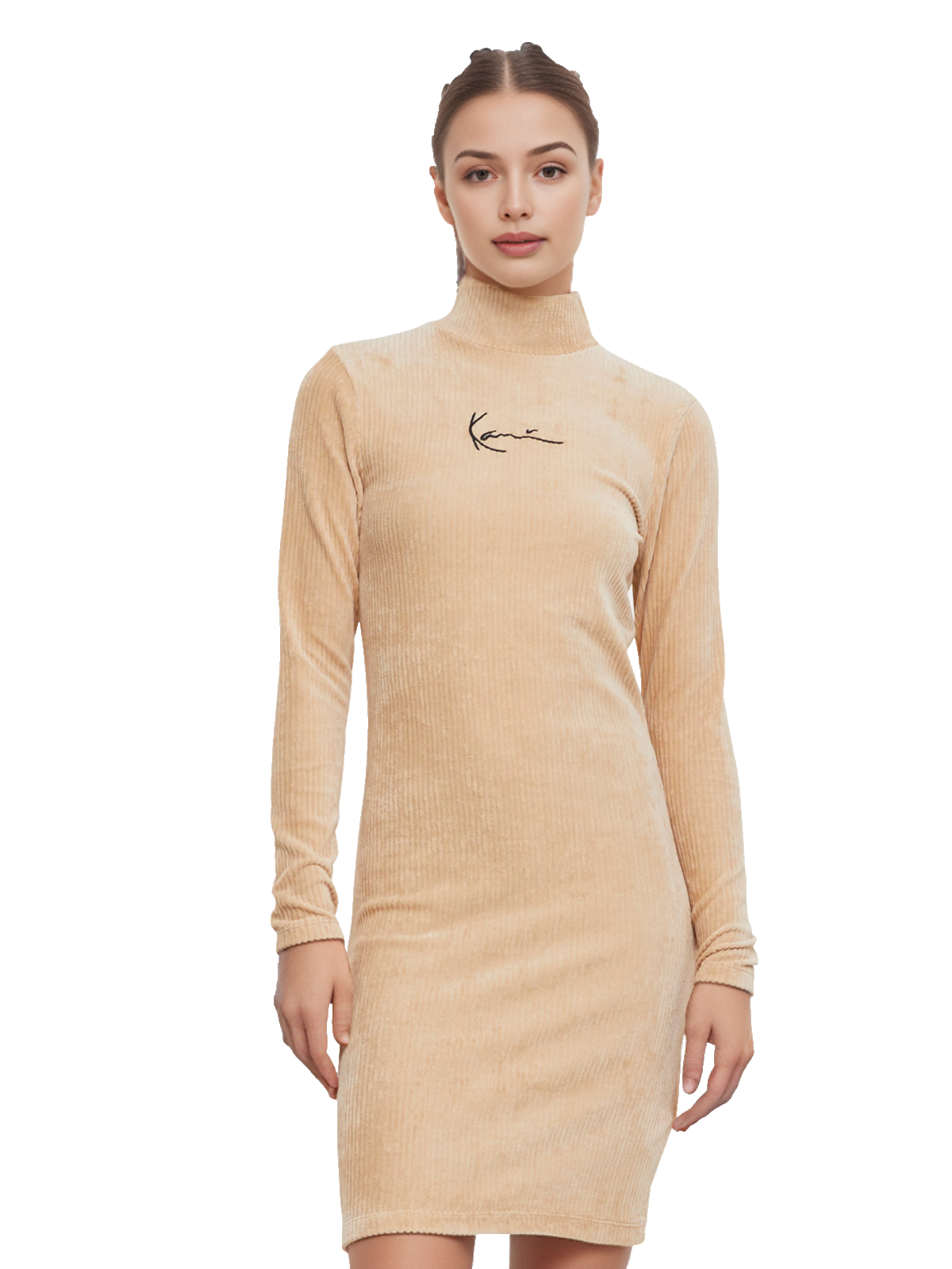 Karl Kani Small Signature Corduroy Turtle Neck Dress Gr.XL/ca.38,40