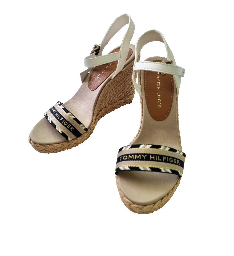 Tommy Hilfiger Webbing Wedge Plateausandalette Größe 40