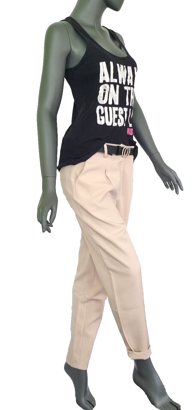 Hailys Schlupfhose beige Kombitalent elegant sportlich casual Hüfthose Gr. 32-42