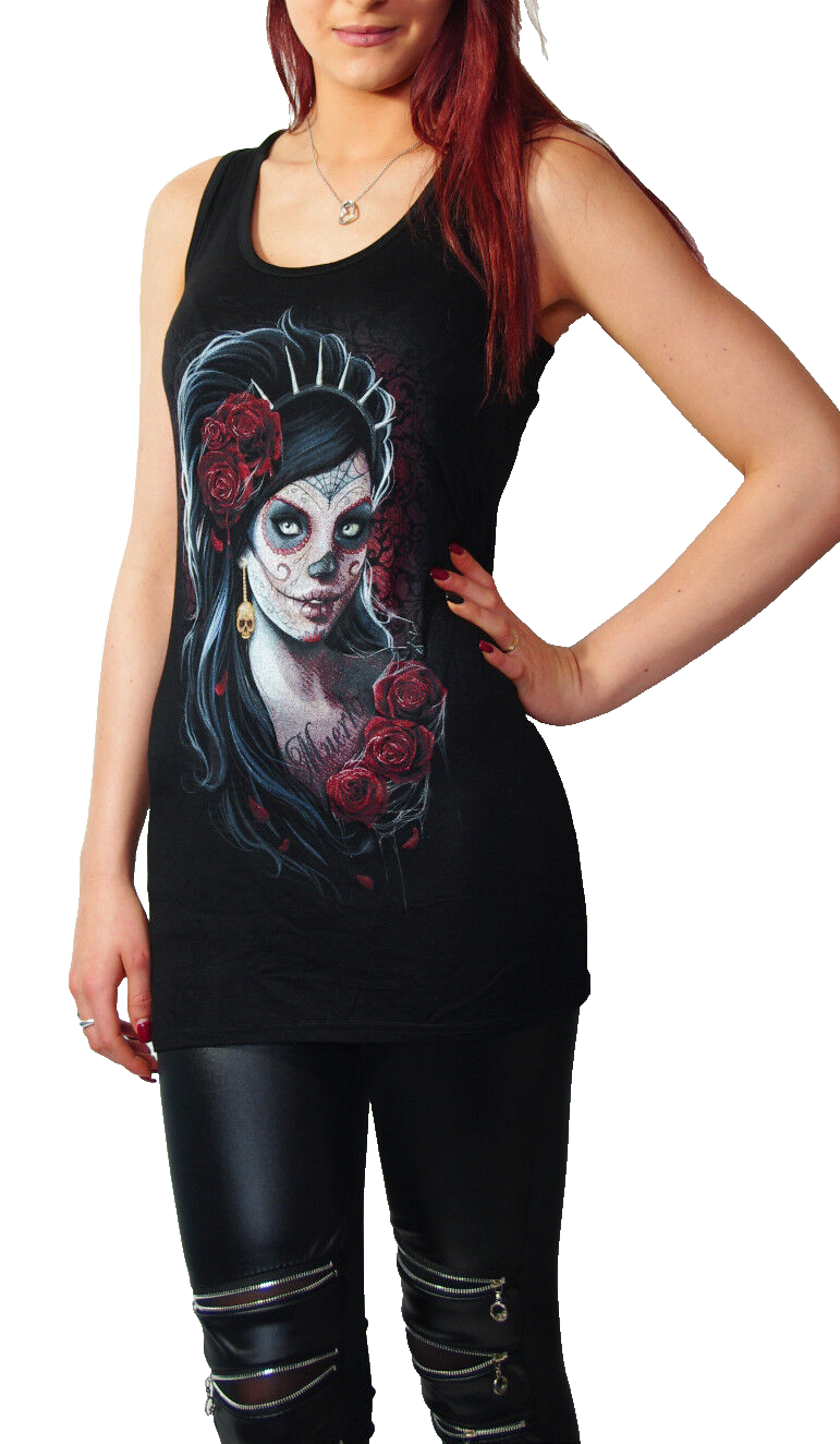 Spiral Lace Los Muertos Mexican Top Gr.34/36