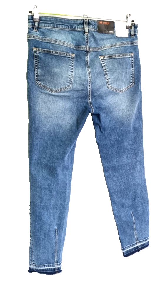 Boss Orange Jeans Jackie MRC 1.0 blau used mid Rise  slim Crop Gr. W30