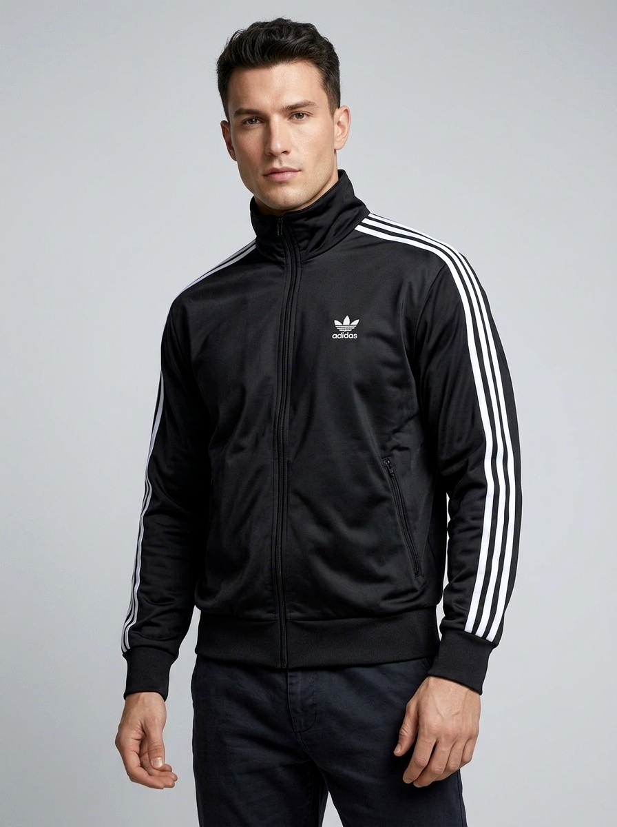 Adidas Originals Jacke Classic Track Top schwarz loose fit Gr.2XL